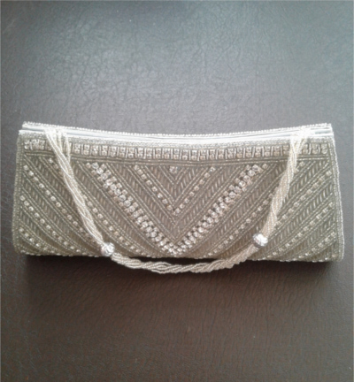 Crystal Beaded Clutch Bag